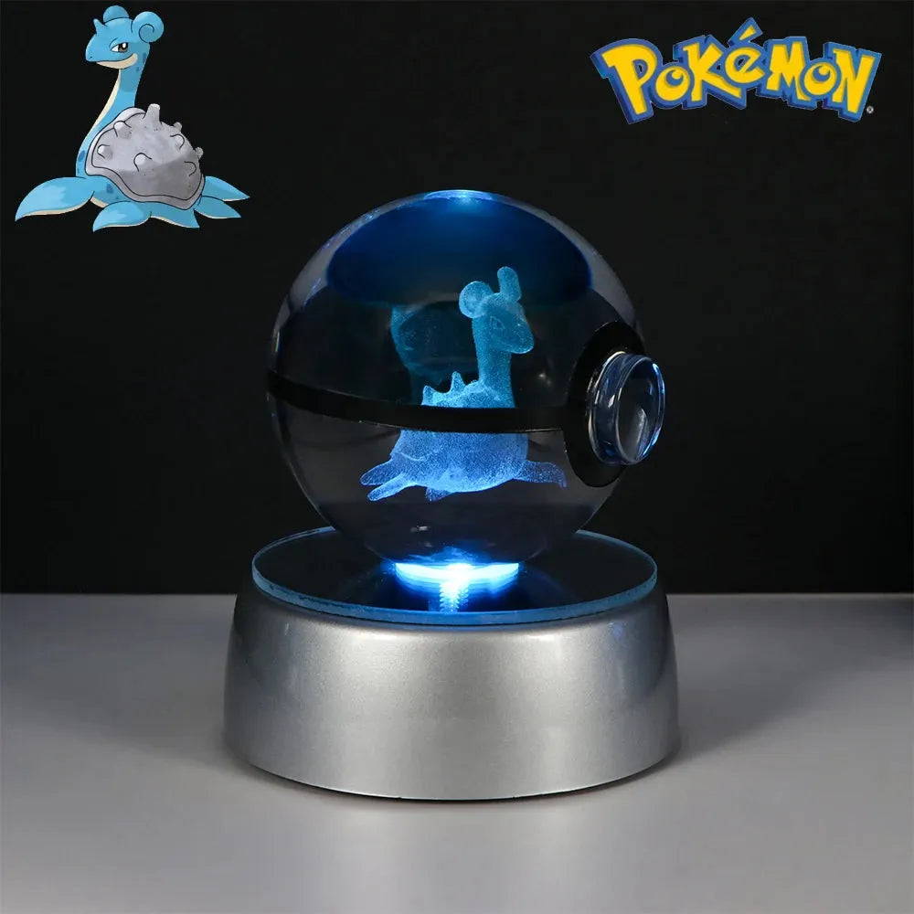 Pokemon 3D Crystal Ball Multi Color LED Light Base - Dabfavshop