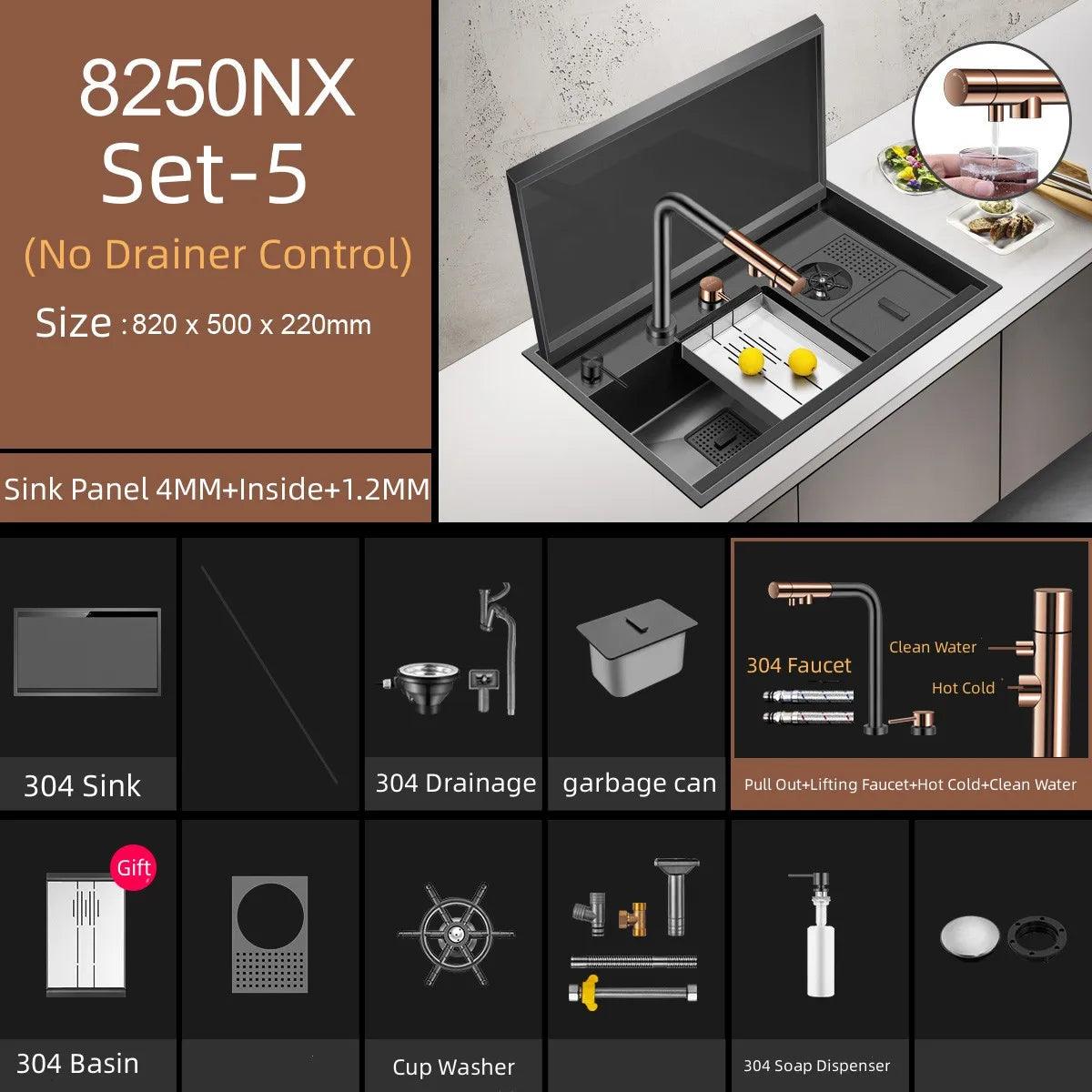 Smart Nano Black Kitchen Sink - Dabfavshop