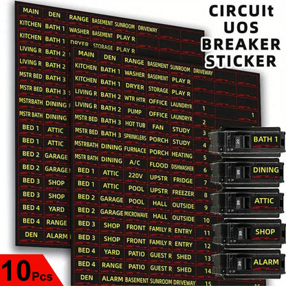 VoltVault Labels – No More Guesswork, Just Flip & Know! Monking Office Supplies Store