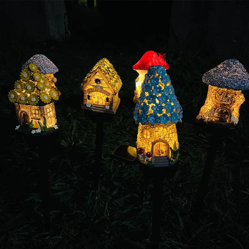 LED Solar Fairy House Lawn Light - Dabfavshop