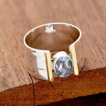 Vintage Trend Setting Zirconia Wide Face Geometric Women's Ring Niche Design Holiday Jewelry Accessories Gifts