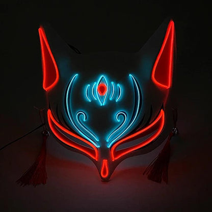 LED Luminous Fox Mask - Halloween Party Must-Have! - Dabfavshop