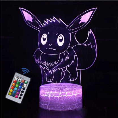 Pokémon 3D LED Base Color Changing Luminaria - Dabfavshop