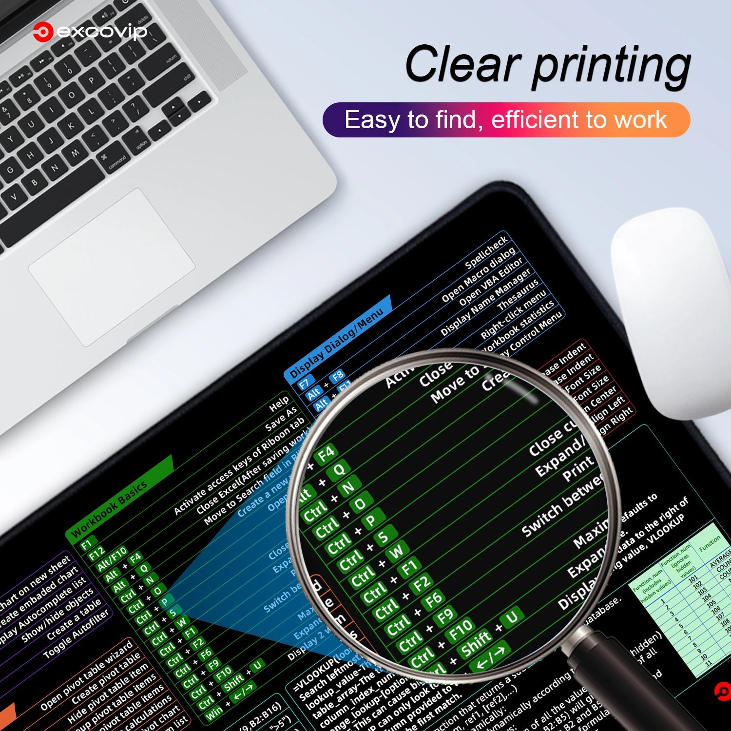 ExcelMaster Mat – Shortcut Your Workflow! Dabfavshop