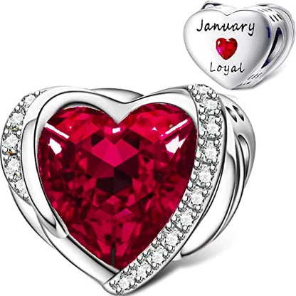 New S925 Silver Birthdayfrom January to December Birthstone Talisman Fit Bead Suitable for Original Bracelet DIY Women's Jewelry Dabfavshop
