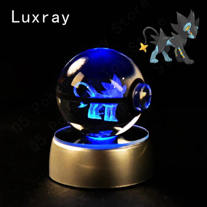 Pokémon Multi Color LED 3D Crystal Balls Collectible - Dabfavshop