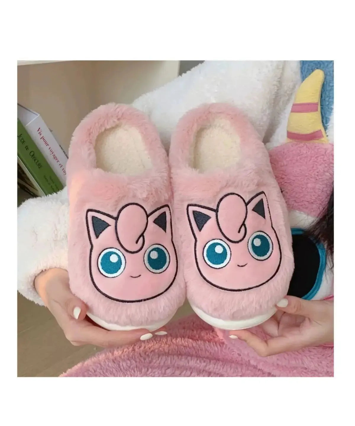 Pokémon Cotton Slippers With Velvet Insulation Anti Slip - Dabfavshop