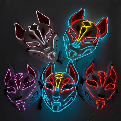 LED Luminous Fox Mask - Halloween Party Must-Have! - Dabfavshop