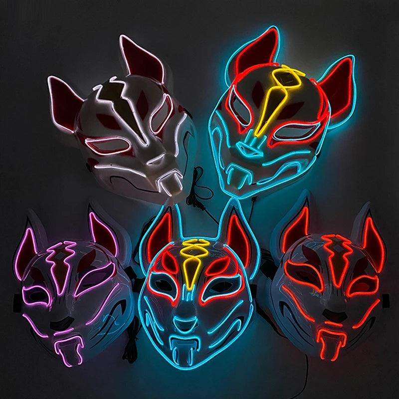 LED Luminous Fox Mask - Halloween Party Must-Have! - Dabfavshop