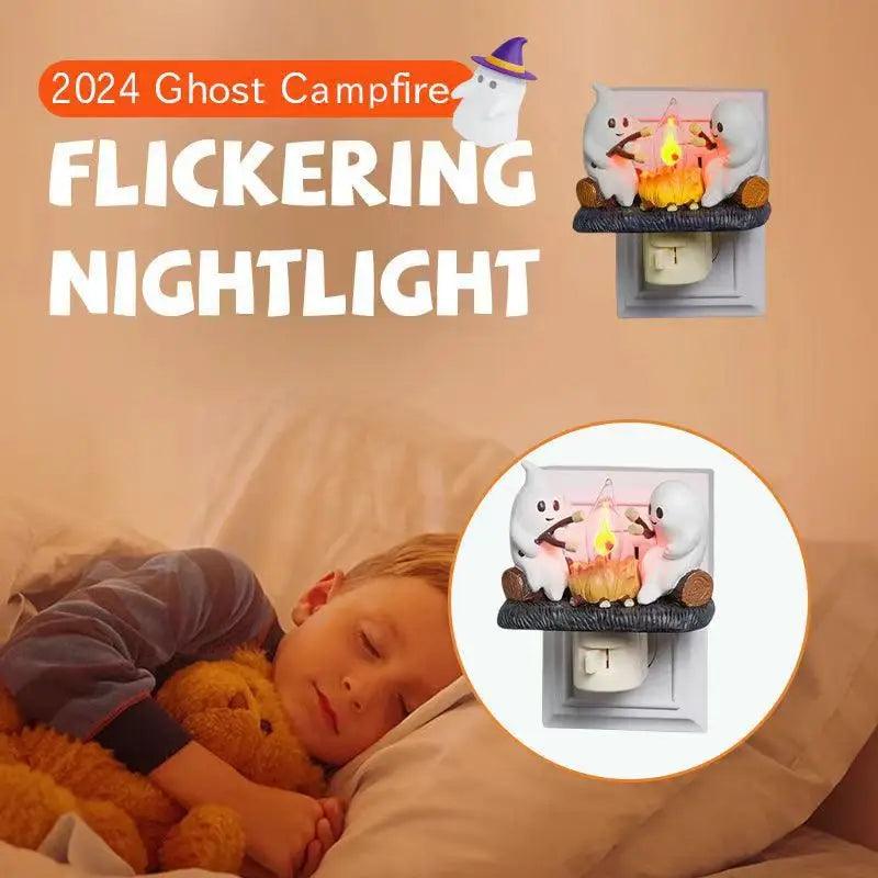 Ghosts Campfire Flicker Flame Halloween Nightlight - Dabfavshop