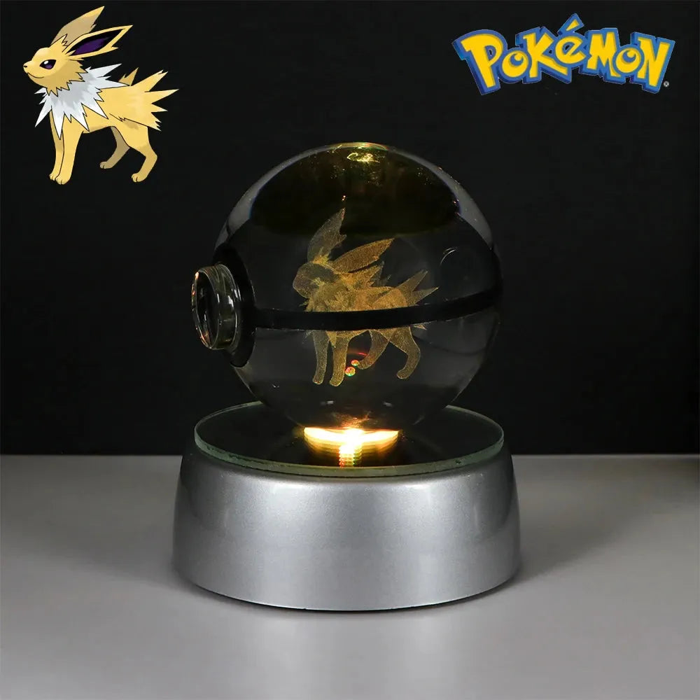 Pokemon 3D Crystal Ball Multi Color LED Light Base - Dabfavshop