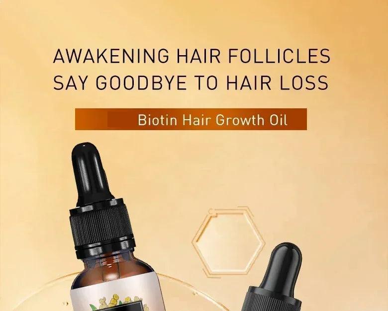 Ginger Fast Hair Loss Treatment Biotin Hair Growth Oil - Dabfavshop