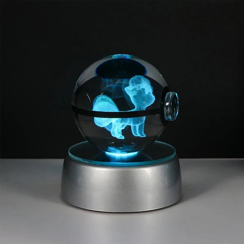 Pokemon 3D Crystal Ball LED Night Light - Dabfavshop