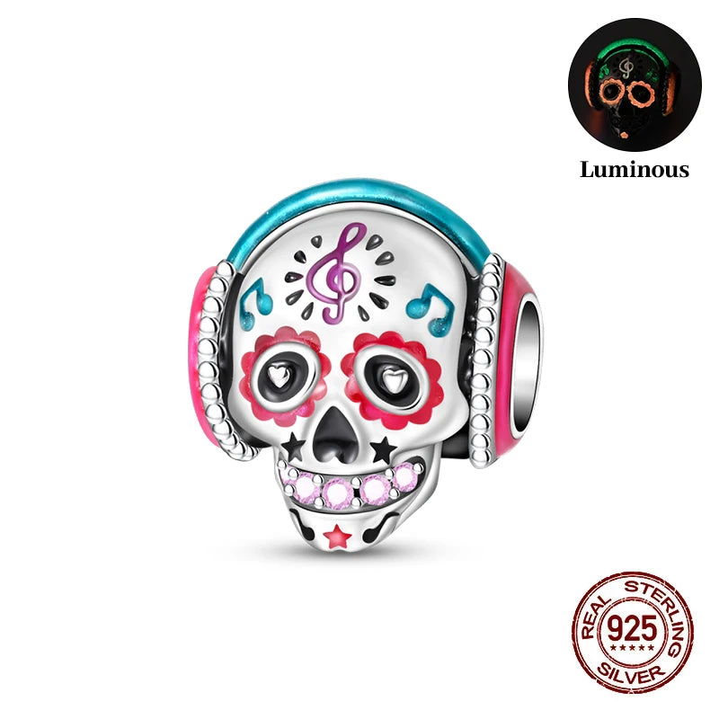 Halloween Luminous Charms Bead 925 Sterling Silver Dabfavshop