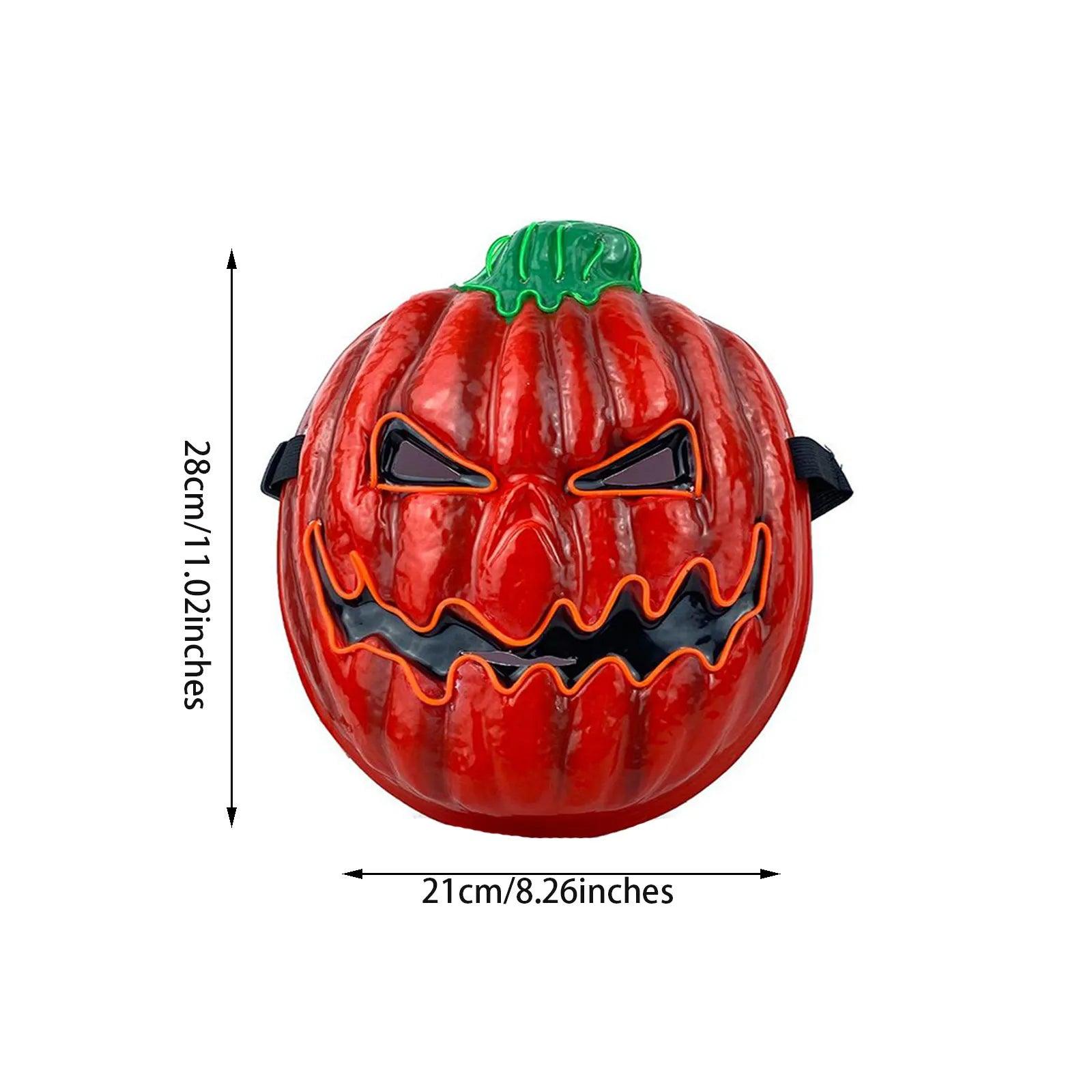 LED Halloween Pumpkin Head Mask - Dabfavshop