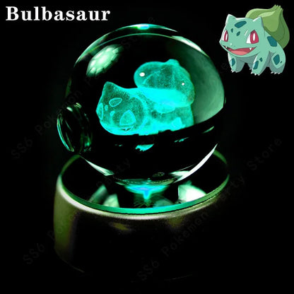 Pokemon 3D Crystal Ball Multi Color LED Light Base - Dabfavshop