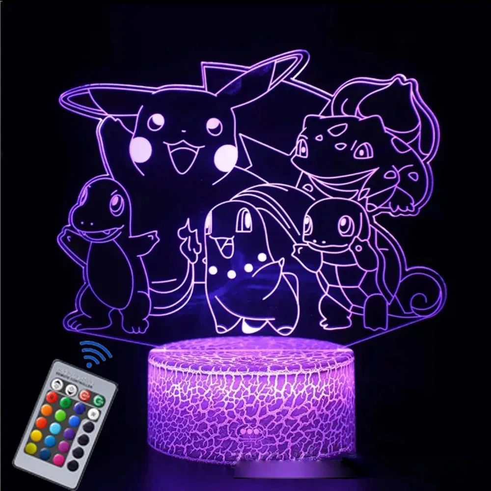 Pokémon 3D LED Base Color Changing Luminaria - Dabfavshop