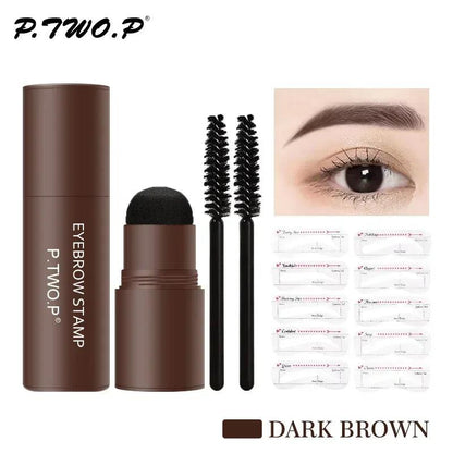 Complete Eyebrow Powder Stamp Shaping Kit - Dabfavshop