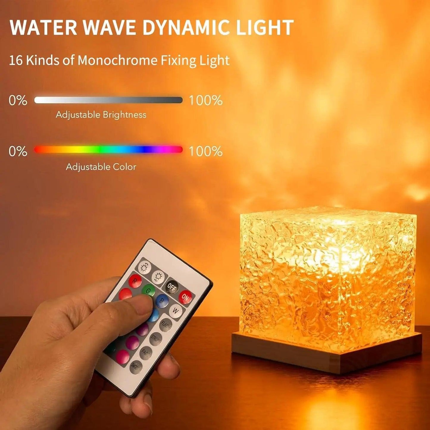 Ocean Wave Projector Light 16 Colors Midnight Aura - Dabfavshop