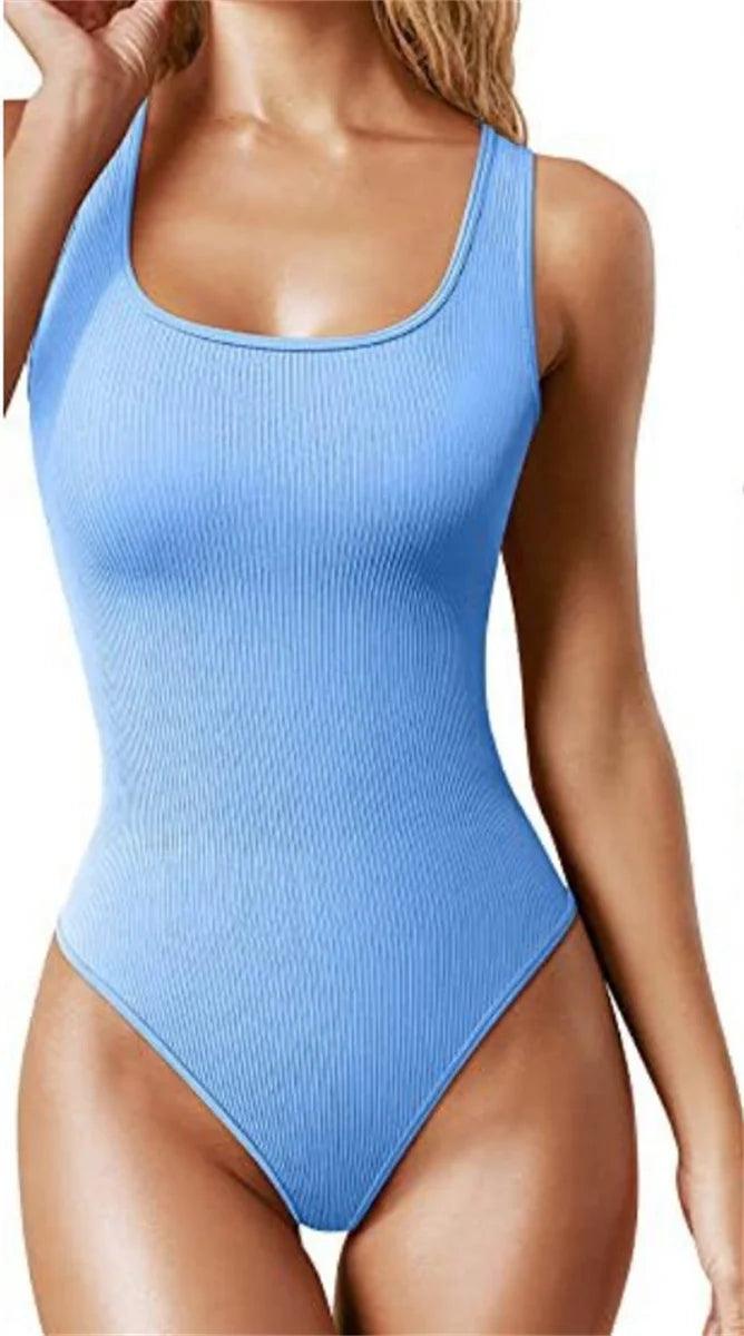 Solid Sexy Body Summer Bodysuit Women Tops - Dabfavshop