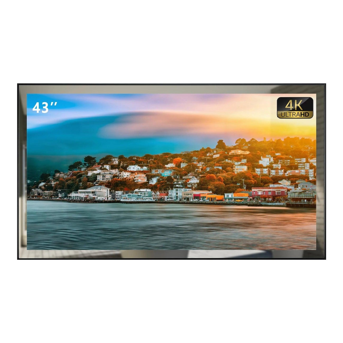 43 Inches LED Big Screen 4K Waterproof Smart Mirror TV With Voice Control - Dabfavshop