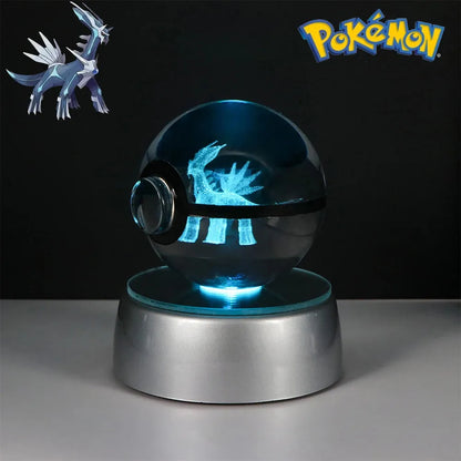 Pokemon 3D Crystal Ball Multi Color LED Light Base - Dabfavshop