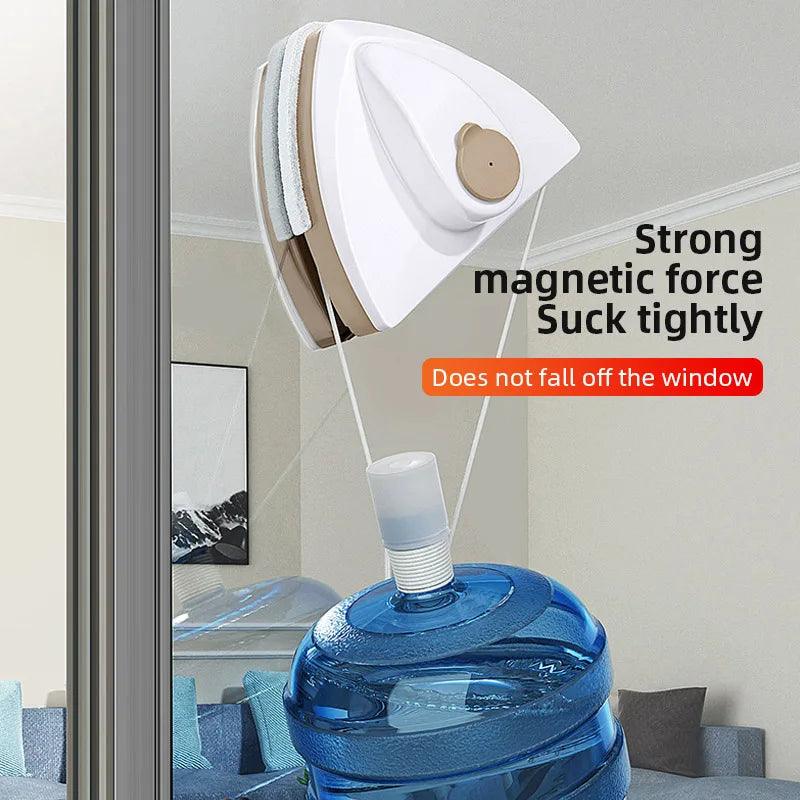 Magnetic Window Cleaner Brush Double-Side Automatic Water Discharge - Dabfavshop