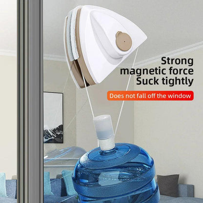 Magnetic Window Cleaner Brush Double-Side Automatic Water Discharge - Dabfavshop