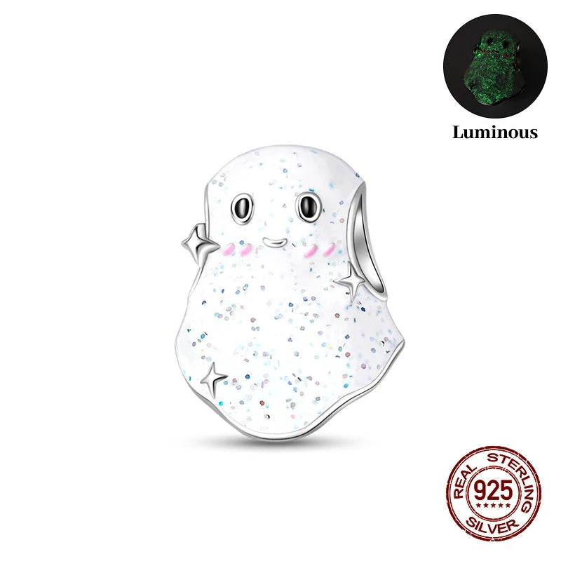 Halloween Luminous Charms Bead 925 Sterling Silver Dabfavshop