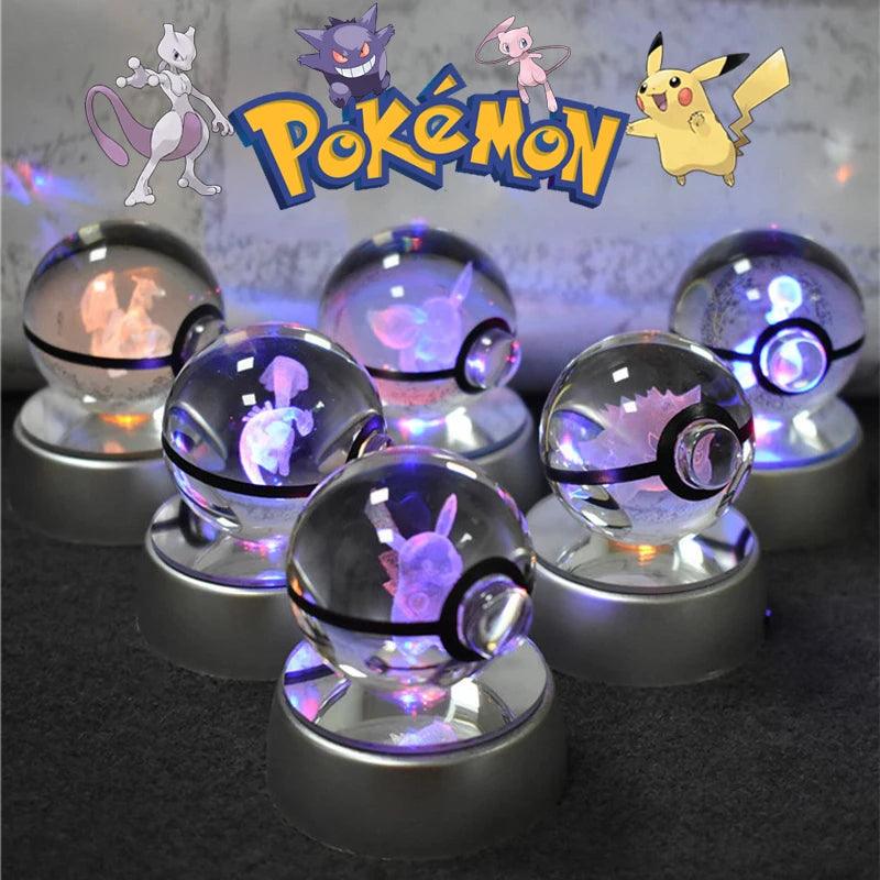 Pokémon Multi Color LED 3D Crystal Balls Collectible - Dabfavshop