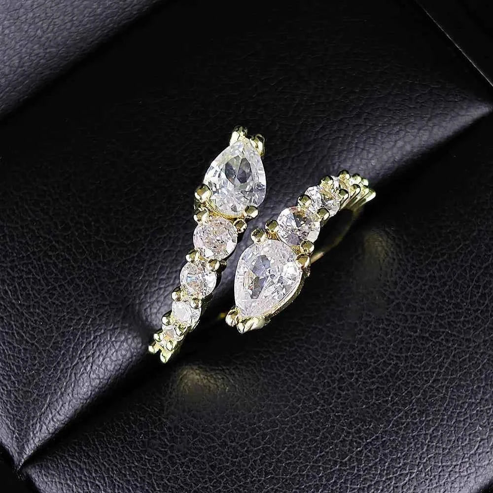 Gold Silver Adjustable Ring