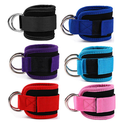 Cable Ankle Straps Double D-Ring Ankle Cuffs For Gym Workouts Glutes Legs Strength Training Brace Support Sport Safety Abductors Dabfavshop