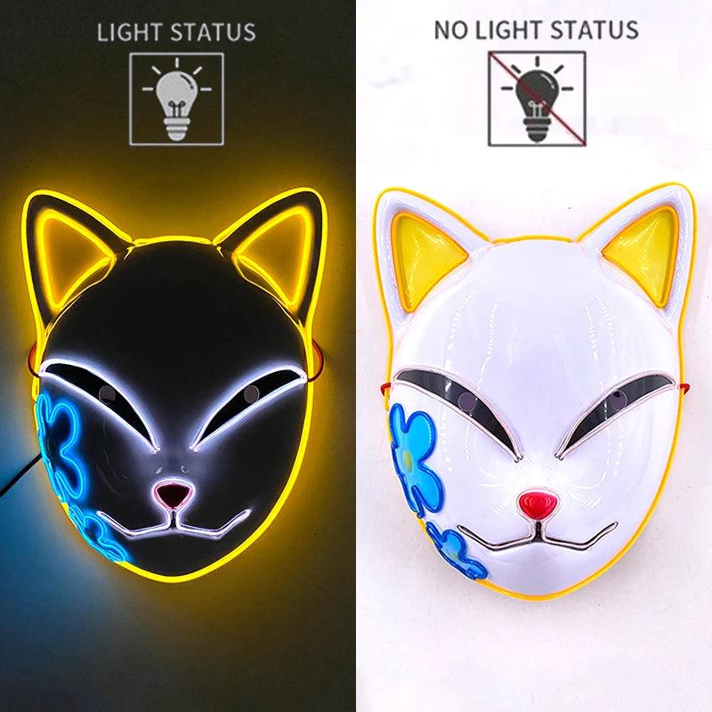 LED Luminous Fox Mask - Halloween Party Must-Have! - Dabfavshop