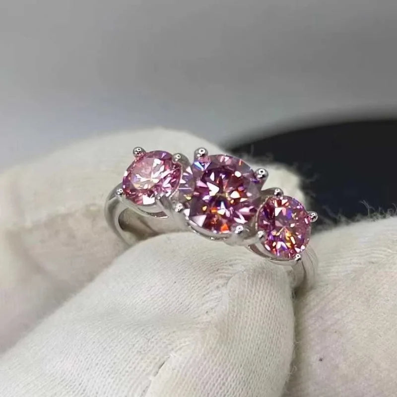 2CT Moissanite Ring VVS1 Lab Diamond Solitaire Ring Dabfavshop