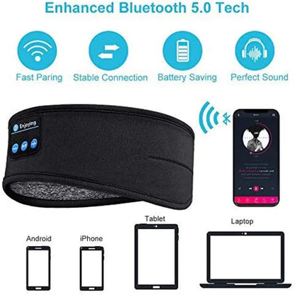 Oracluxe Eye Mask with Wireless Bluetooth Headset Headband Dabfavshop