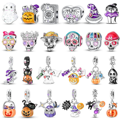 Halloween Luminous Charms Bead 925 Sterling Silver Dabfavshop