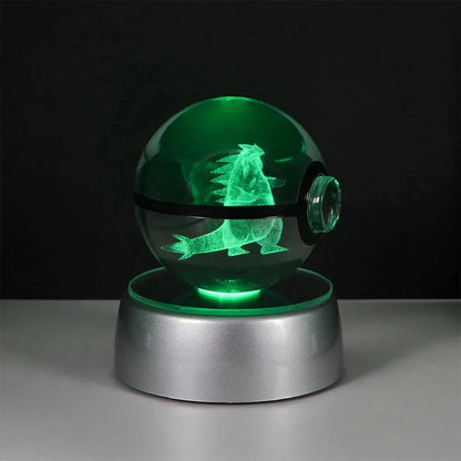 Pokemon 3D Crystal Ball Multi Color LED Light Base - Dabfavshop