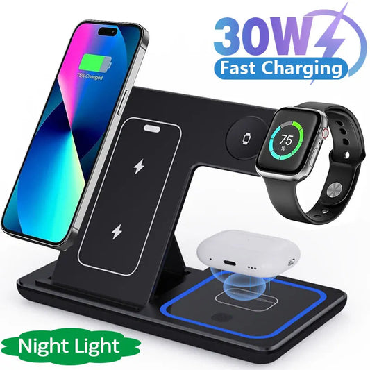 LED Fast Wireless Charging Station Stone's Store