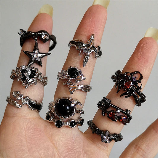 Goth Rings For Woman Dabfavshop