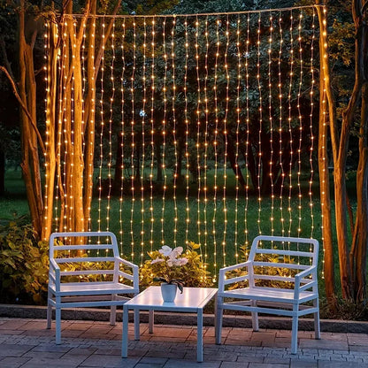 LED Curtain Garland 6x3M/3x3M USB Power Fairy Lights with Remote Control for Christmas New Year Window Decor Festoon Lighting Dabfavshop