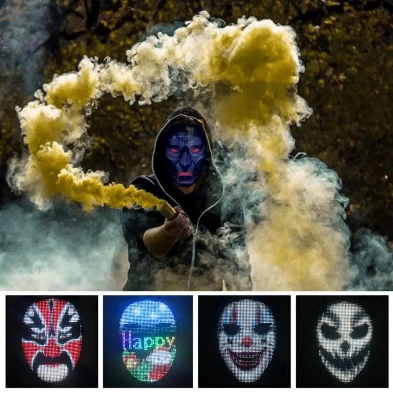 LED Face Mask with Bluetooth Control - Dabfavshop