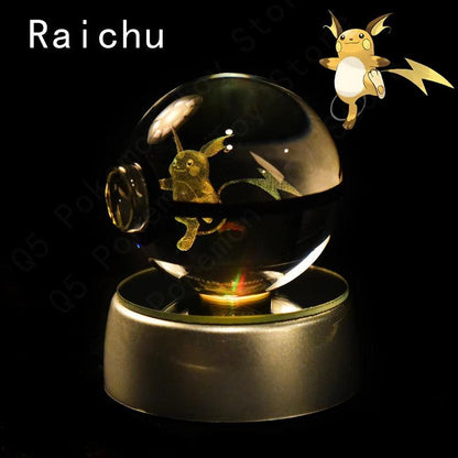 Pokémon Multi Color LED 3D Crystal Balls Collectible - Dabfavshop