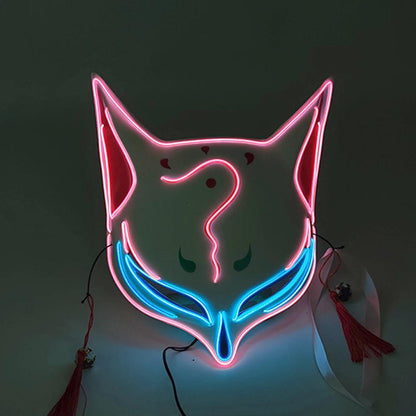 LED Luminous Fox Mask - Halloween Party Must-Have! - Dabfavshop