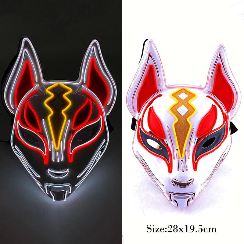 LED Luminous Fox Mask - Halloween Party Must-Have! - Dabfavshop