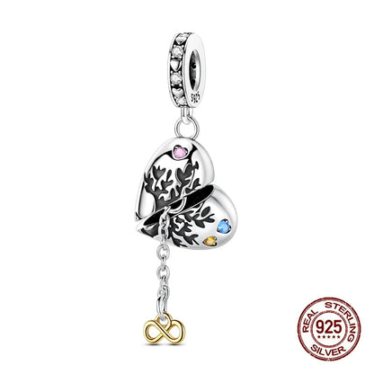 925 Silver Charms 3mm Original Bracelet Four Leaf Clover Dabfavshop