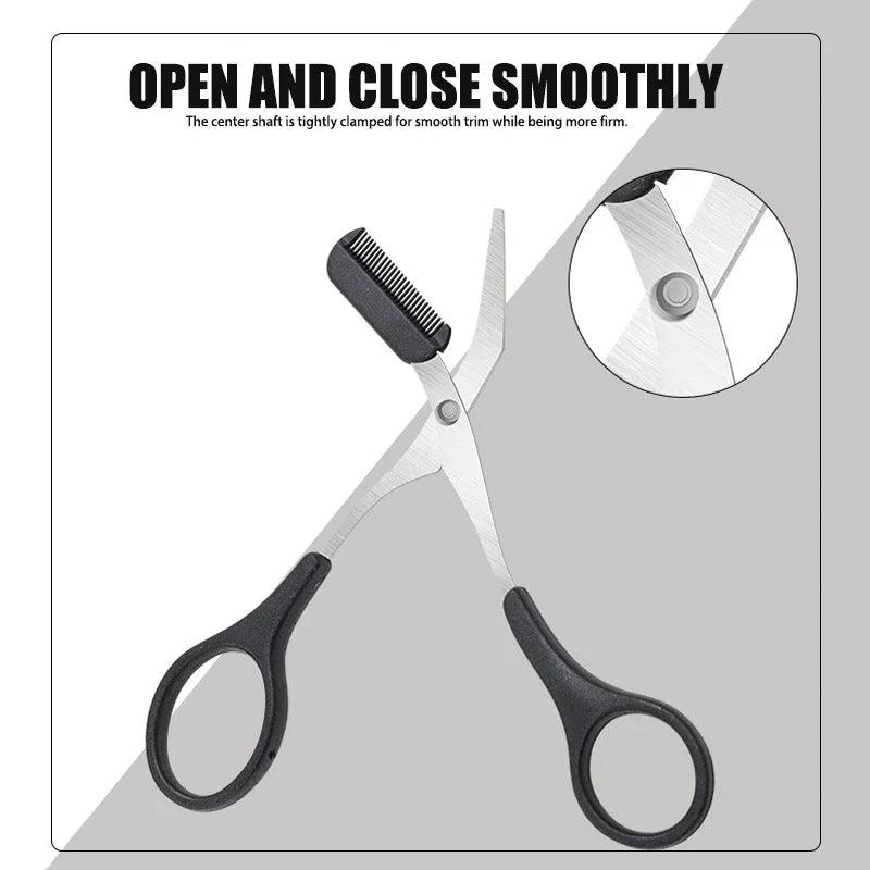 Stainless Steel Eyebrow Trimmer Scissors - Dabfavshop