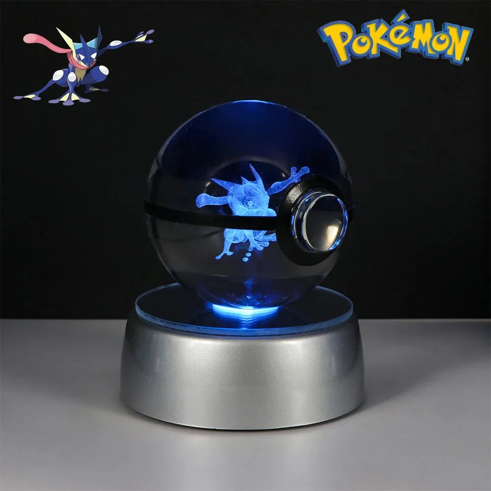 Pokemon 3D Crystal Ball Multi Color LED Light Base - Dabfavshop