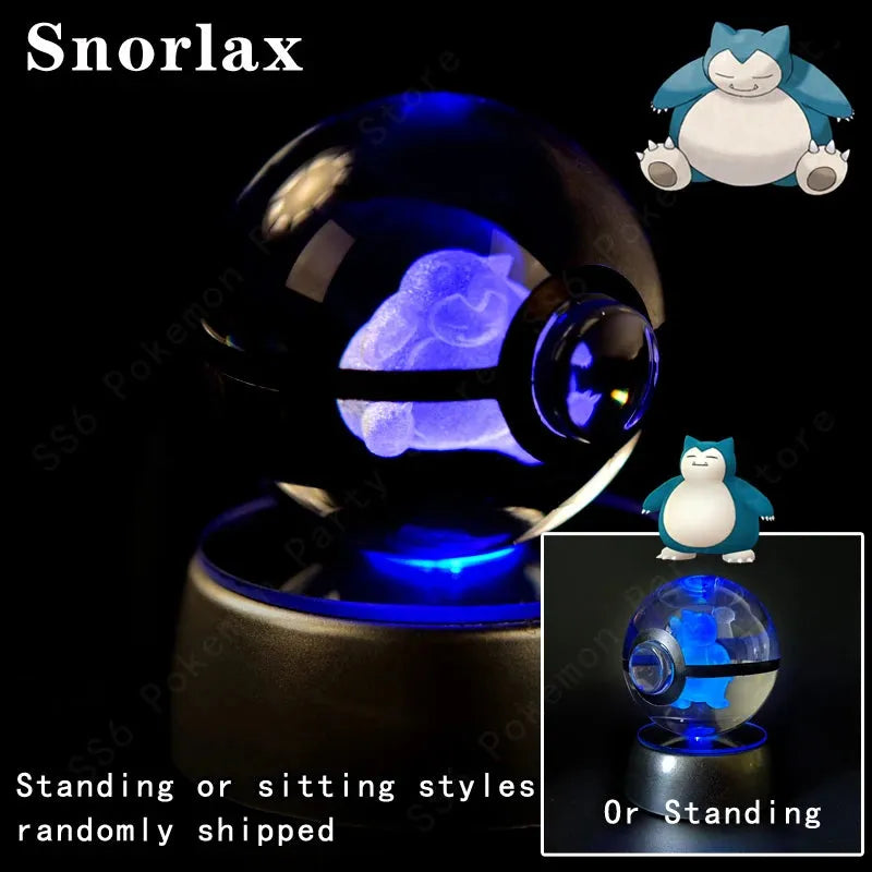 Pokemon 3D Crystal Ball Multi Color LED Light Base - Dabfavshop