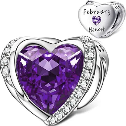 New S925 Silver Birthdayfrom January to December Birthstone Talisman Fit Bead Suitable for Original Bracelet DIY Women's Jewelry Dabfavshop