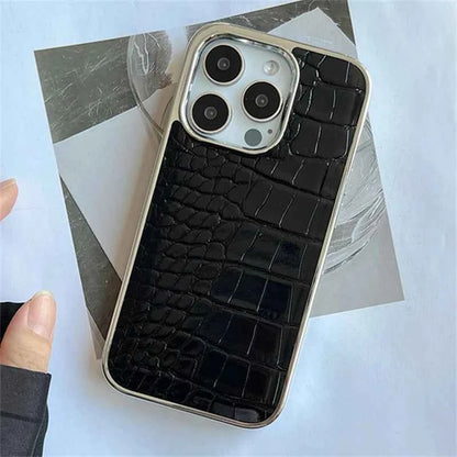 Luxury Colorful Crocodile Leather Texture Phone Case For iPhones